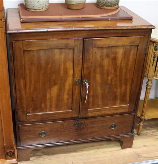 A mahogany cabinet W.84cm